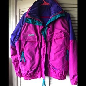 Reversible vintage Columbia coat